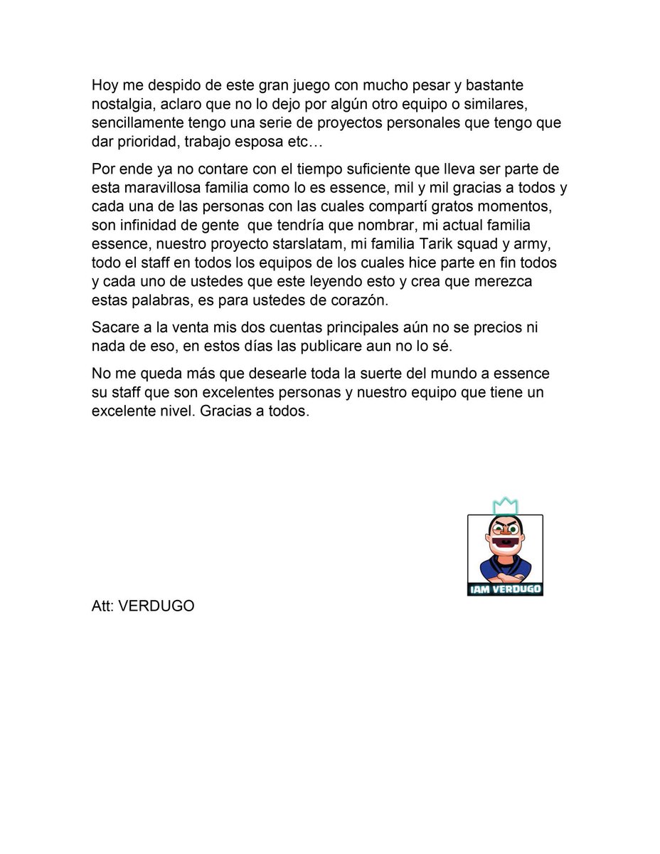 Mil y mil gracias a todos se les quiere 💔💔💔 <a href="/EssenceGaming_/">Essence Gaming</a> @WEARETARIK @OPLIUCLASHROYAL