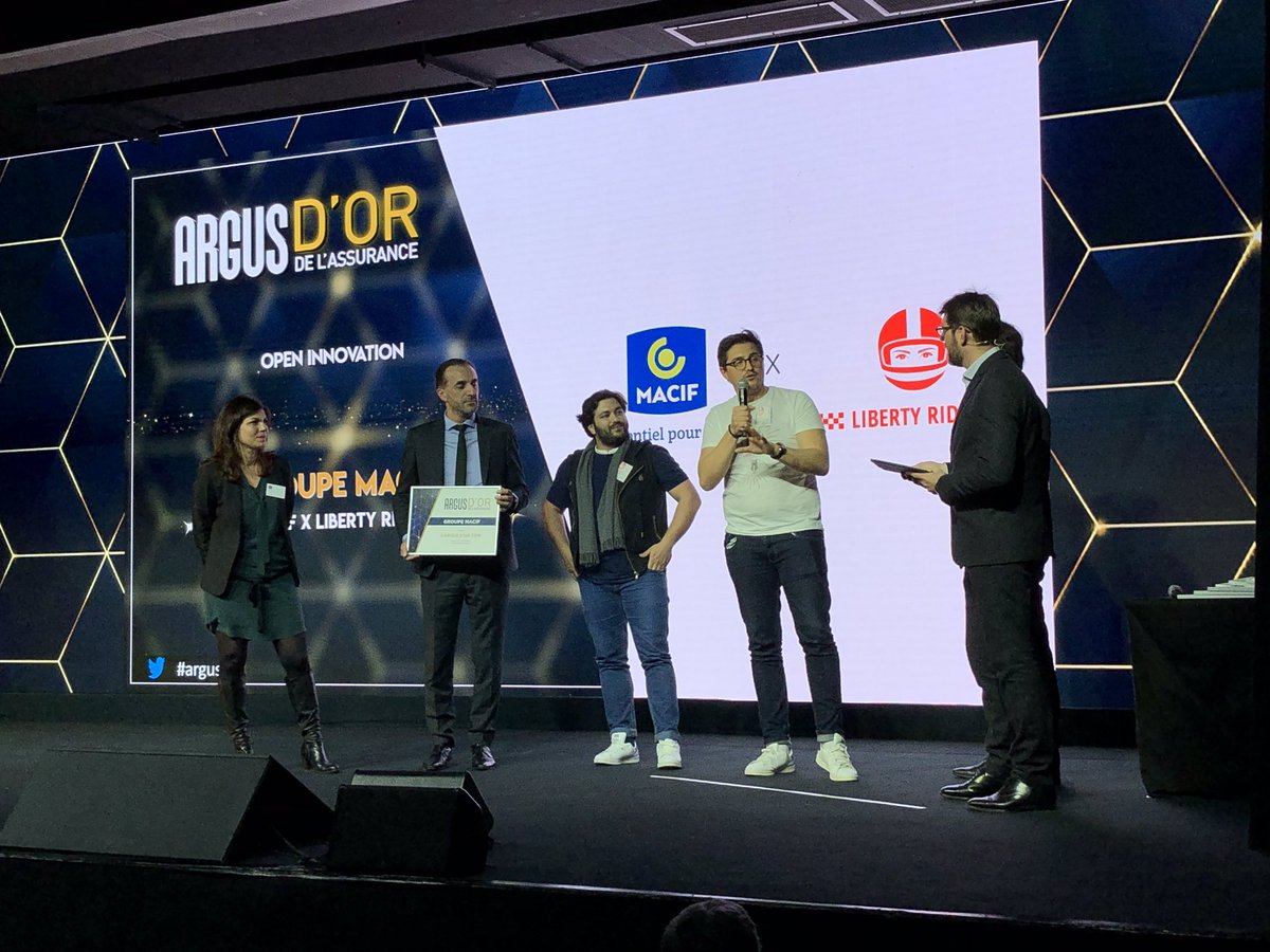 MacifAssurances's tweet photo. [@EvenementsARGUS Cérémonie #argusdor] Le groupe #Macif lauréat #argusdor dans 3 catégories avec #MACIFdrivers - #MACIFriders @_LibertyRider_ - #GarantieAutonomieDependance ! 
Merci aux équipes #Macif et aux membres du jury @argusassurance ! https://t.co/LyOlmrOQoN