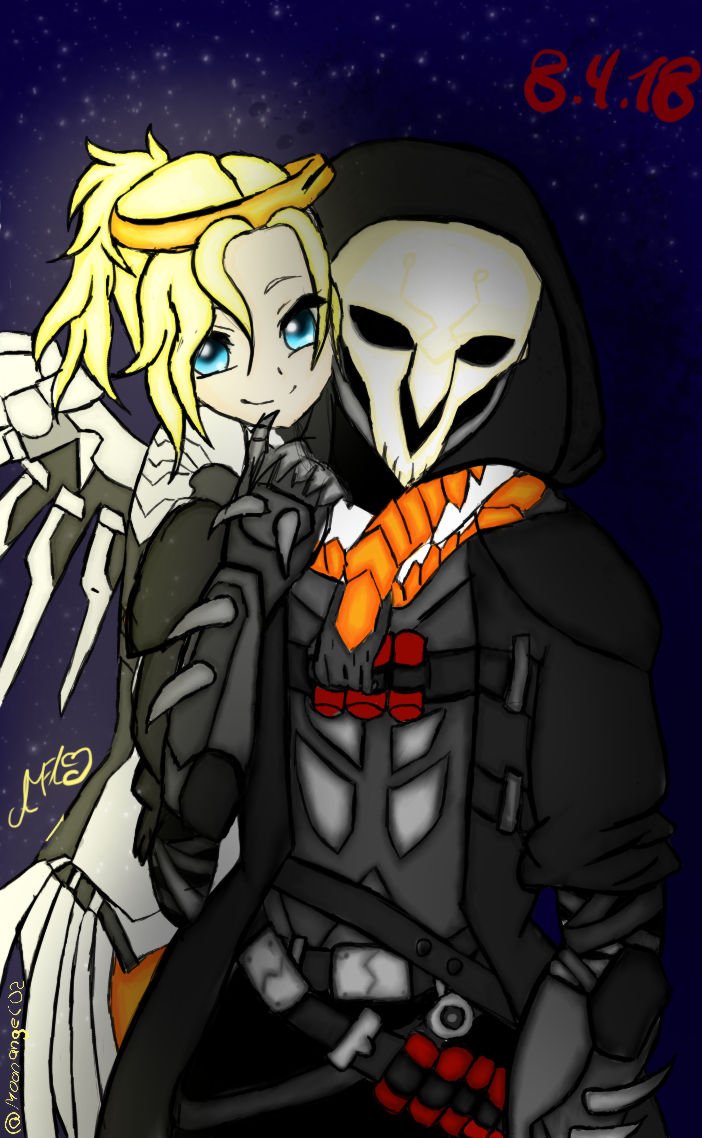 My reaper x mercy fanart. 