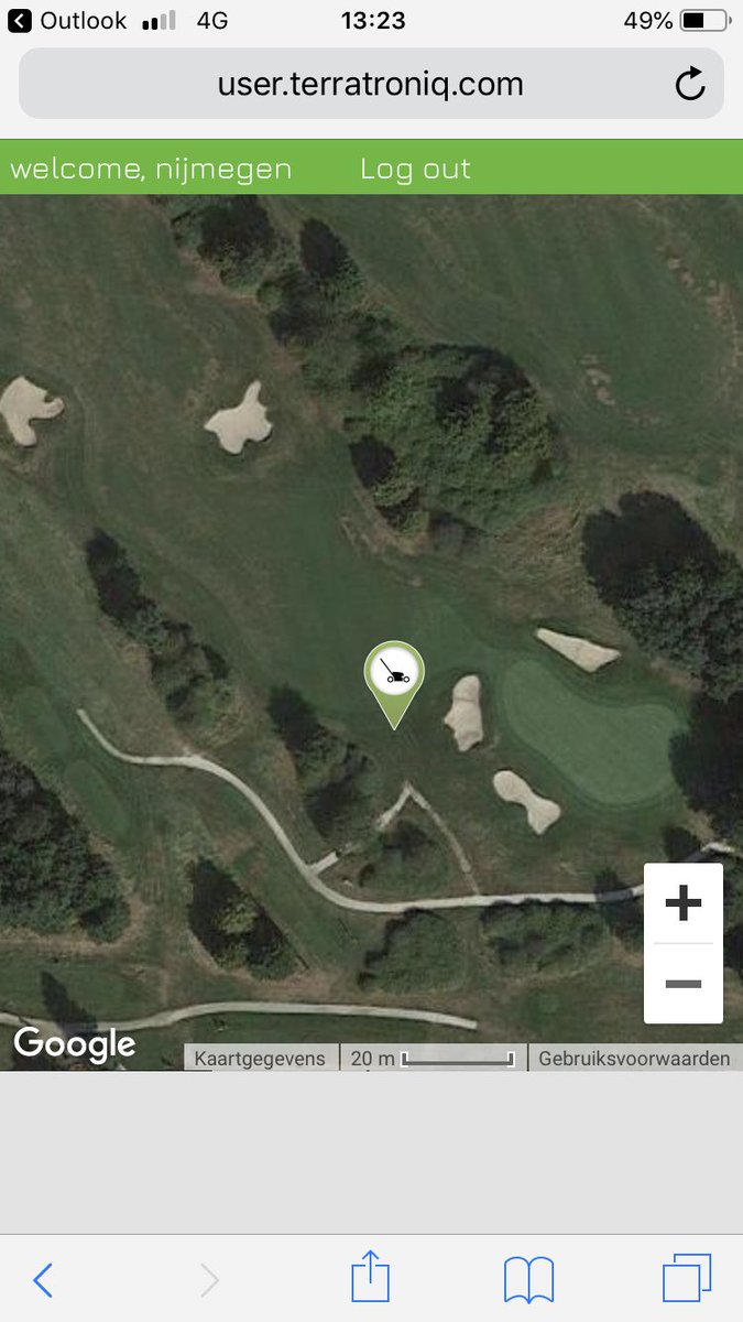 Wel fijn als je op je golfbaan <a href="/HetRijk/">het Rijk</a> weet waar je robotmaaier is, als je er een hebt tenminste! #musthave @enk_groenengolf and @TerraTroniq