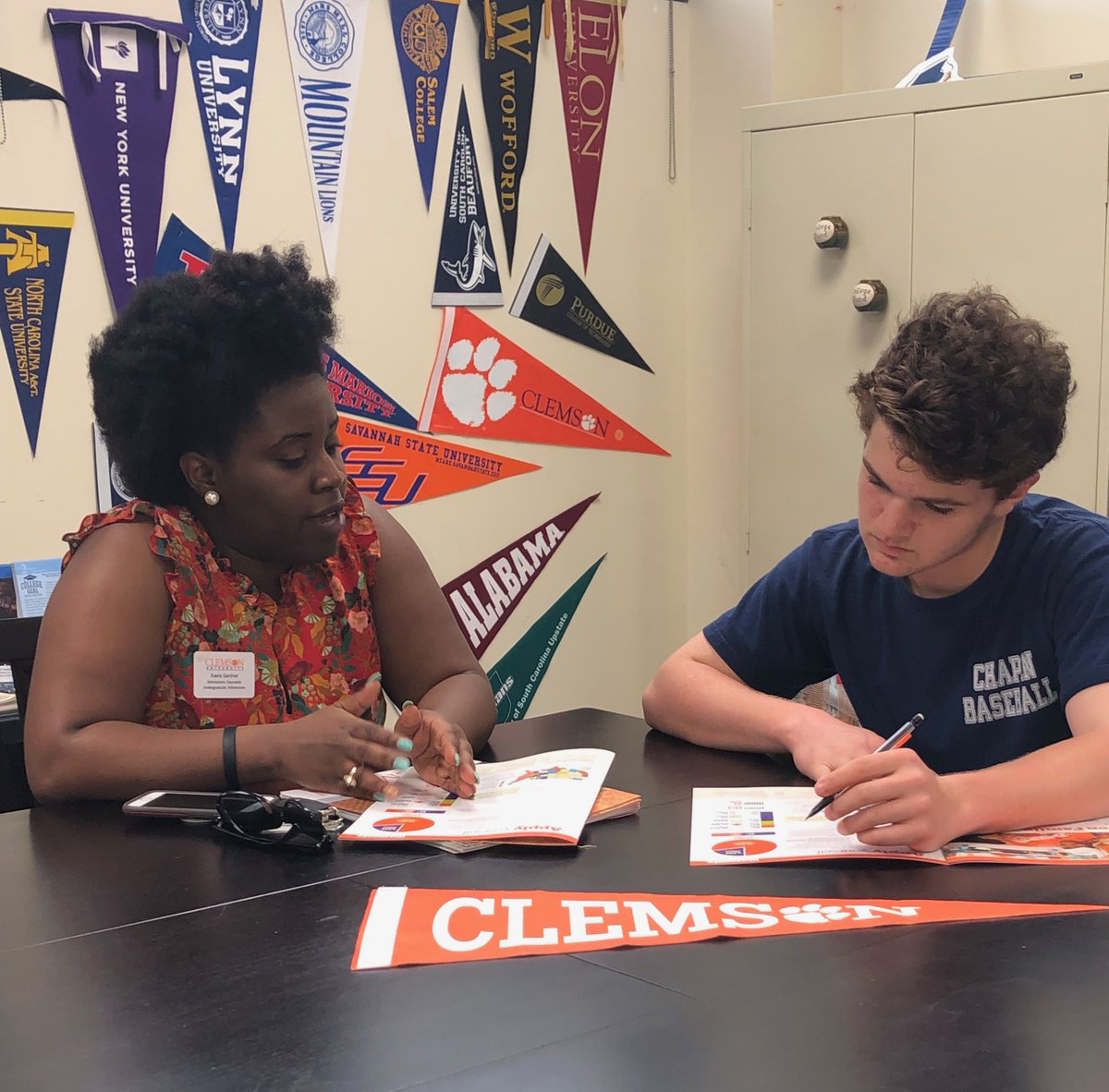 Admissions Counselor <a href="/TigertownBound/">Clemson University Admissions</a> Kalea captured the attention of <a href="/RNECavaliers/">Richland Northeast HS</a> Will with her informative presentation about <a href="/ClemsonUniv/">Clemson University</a>! <a href="/Sabrina_suber/">Dr. Sabrina Suber</a> <a href="/mpbcab/">MaryPaigeInTheLibrary</a> <a href="/RNESaber/">The Saber</a> <a href="/jackie_jjacobs/">Jackie Jacobs</a> <a href="/RNE_Counseling/">RNE Counseling</a> <a href="/SmithCharlestin/">Dr. Smith-Charlestin</a>