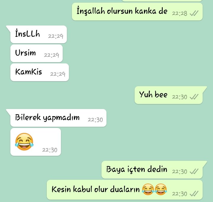 Kankam bana dua ediyordur...
@seymaKeskn19