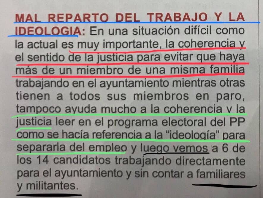 PPNdePela's tweet photo. 🤔🤔SR. ALCALDE, durante su mandato,donde ha estado la coherencia y el sentido de justicia en el EMPLEO⁉️
🔌🔌Quienes han sido los trabajadores que han trabajado para el ayuntamiento durante estos 4 años⁉️
🗣🗣Sus palabras durante su etapa en oposición le dejan en evidencia👇👇👇 https://t.co/pTxW2ZAoji