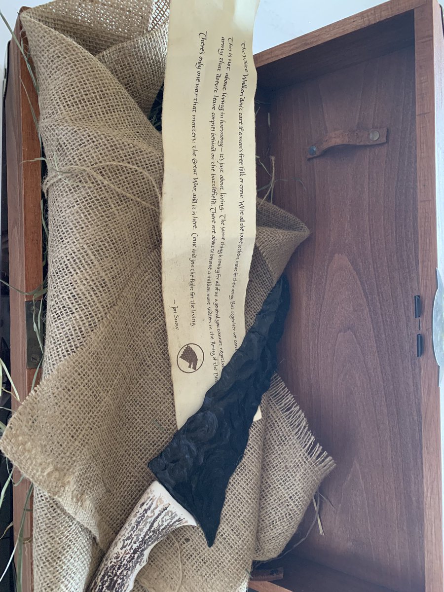 Thanks for sending the package <a href="/magicleap/">Magic Leap</a> !! #GameofThrones <a href="/gwpresents/">GW Wright</a> you crazy for this!