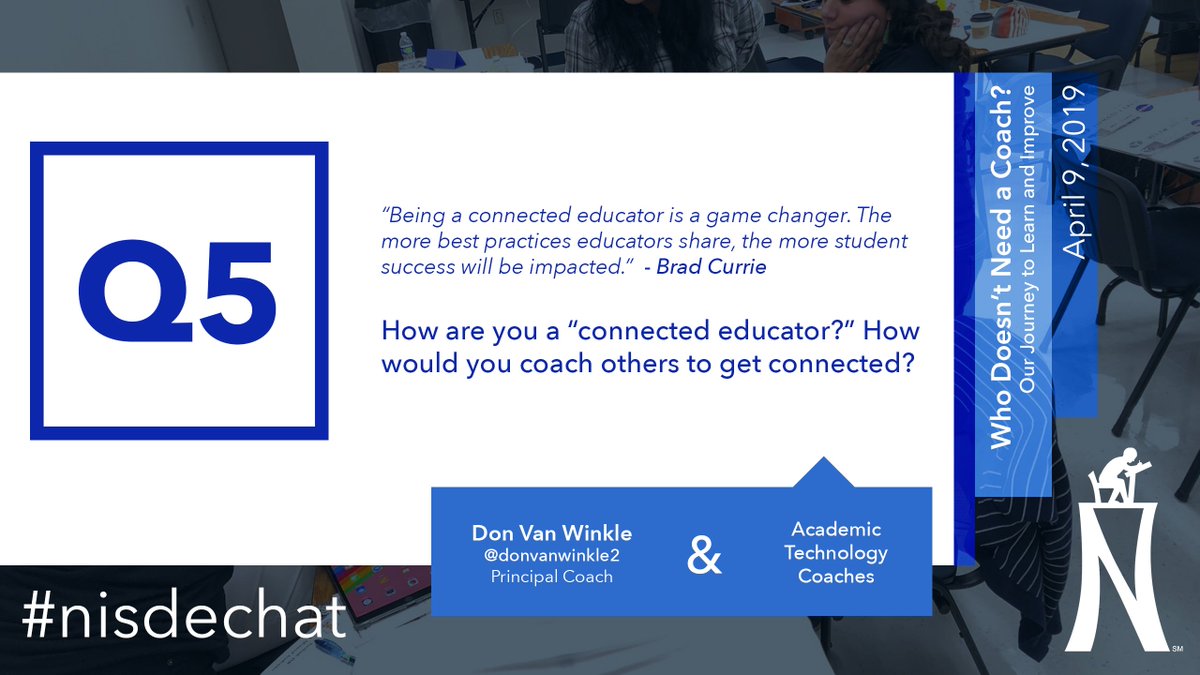 NISDAcadTech's tweet photo. Let's get connected with Q5! #nisdedchat https://t.co/qvryUdQT0Y