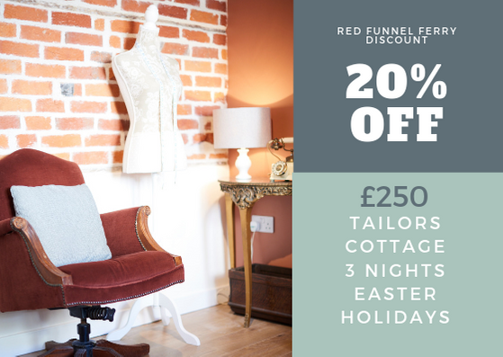 #LastMinute availability at #Tailorscottage in the #isleofwight during school Easter Holidays PLUS 20% off <a href="/RedFunnelFerry/">Red Funnel (IoW Ferries)</a>. last school holiday dates available until Oct Half term.  #iow #breakaway #staycation #easterholidays #TravelTuesday