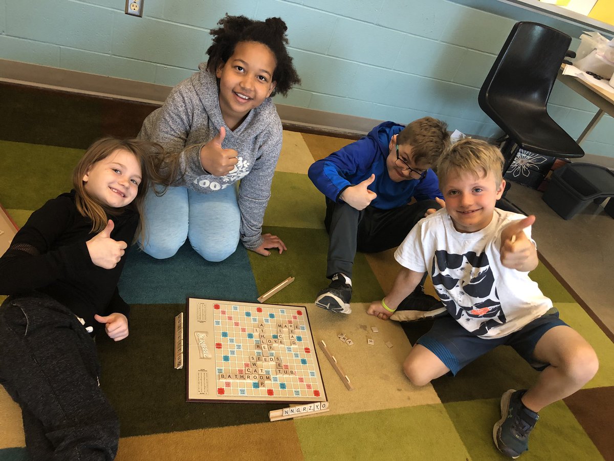 A new activity was introduced for our #literacyrotations #scrabble #theylovedit #greatgameforhome
