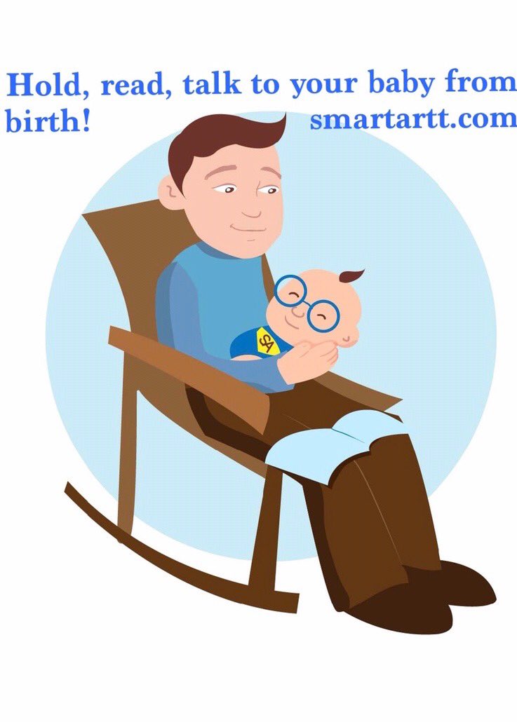 DarBatrowny's tweet photo. Hold, read and talk to your baby from birth #SmartArtt #braindevelopment #earlyyears #EarlyMomentsMatter #EarlyEd https://t.co/GKUyZbDwOA