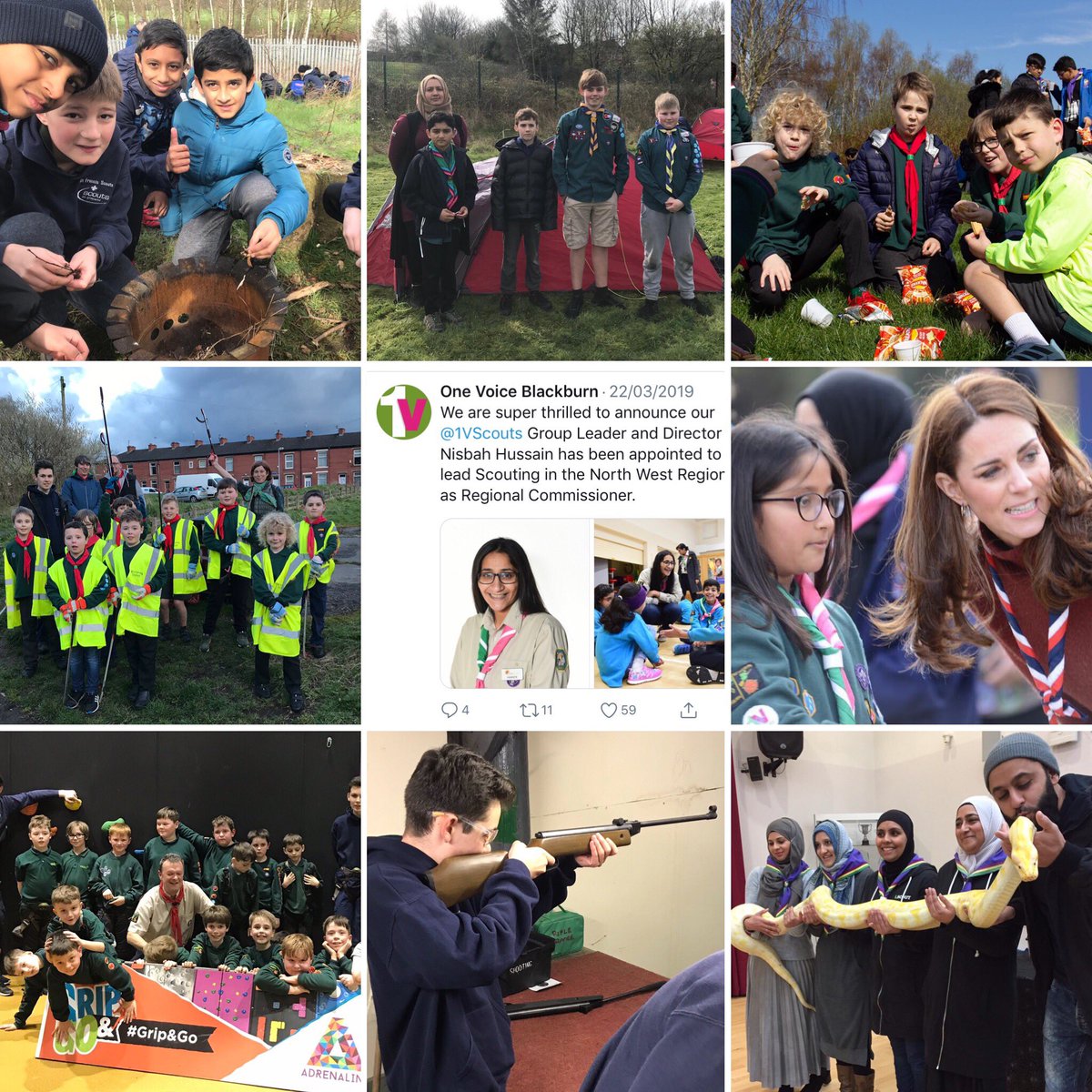 What an incredible few weeks of Scouting it’s been in Blackburn 😃 

Over 1000 young people &amp; adults have taken part in a wide range of events &amp; activities including meeting HRH The Duchess Of Cambridge.  

A heartfelt thankyou to ALL our adult volunteers for all that they do.