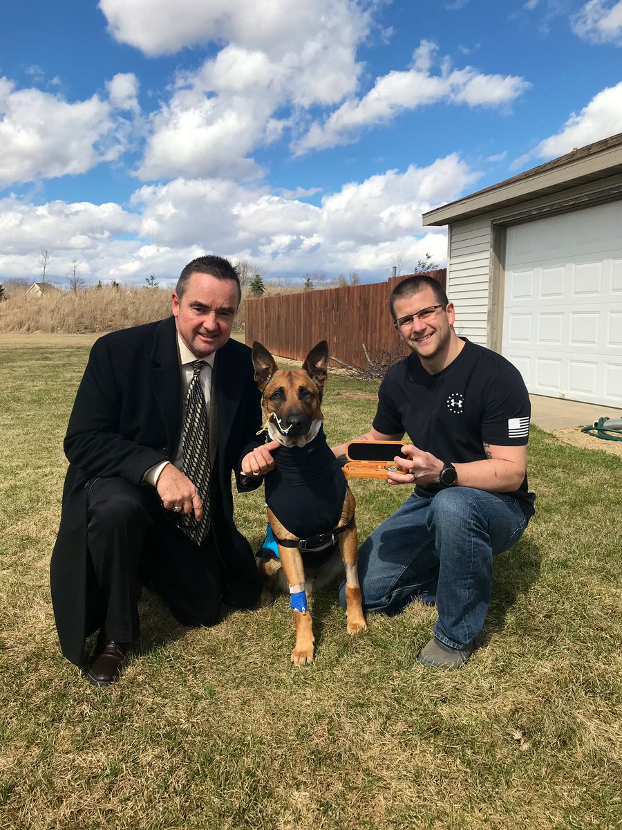 In 16 years of service, I’ve never given a key to the City to a canine before. Well deserved, Pyro!