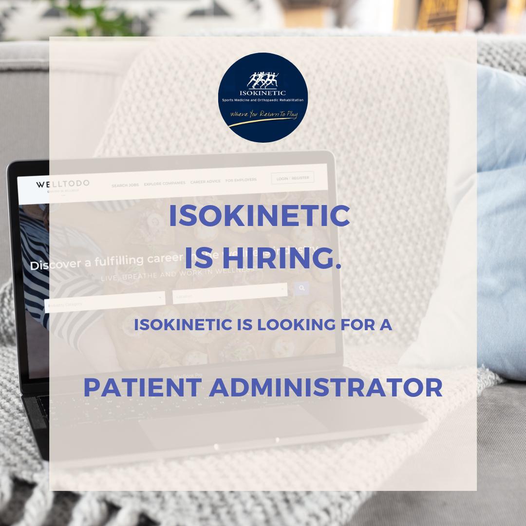 welltodoglobal's tweet image. The Isokinetic Medical Group is hiring a Patient Administrator for their central London flagship clinic. A full time role playing an integral part of the administrative team. Read more and apply on Welltodo Careers bit.ly/2Uq0CnG #job #hiring #adminrole #wellness #london