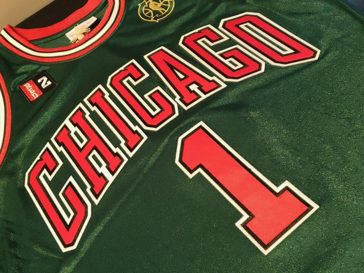 derrick rose green jersey