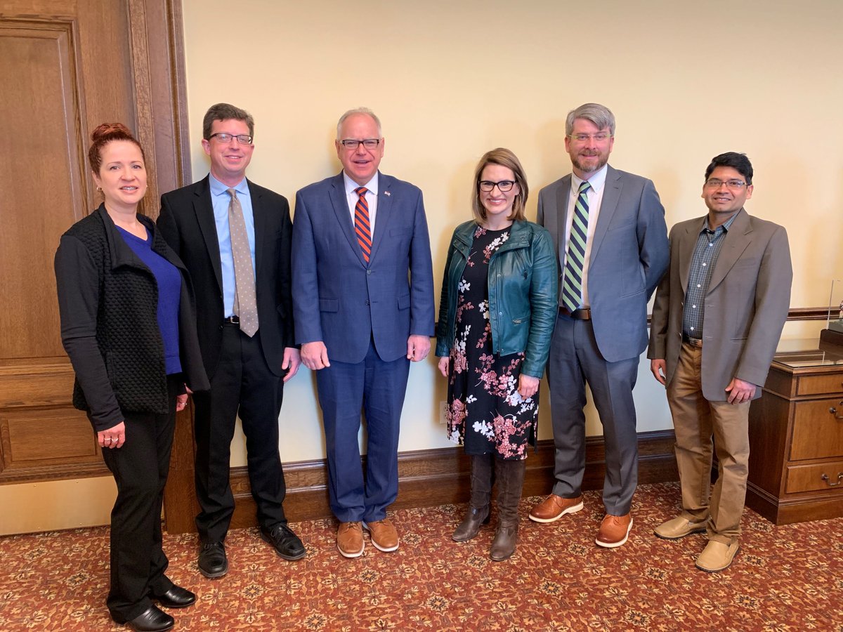 An honor to meet <a href="/GovTimWalz/">Governor Tim Walz</a> and <a href="/LtGovFlanagan/">Lt. Governor Peggy Flanagan</a> and share great news of #cleanenergy job creation! Share the event with work team Heather Hanson, <a href="/EnergyChris/">Chris Baker</a> and Vinay Ghatti!