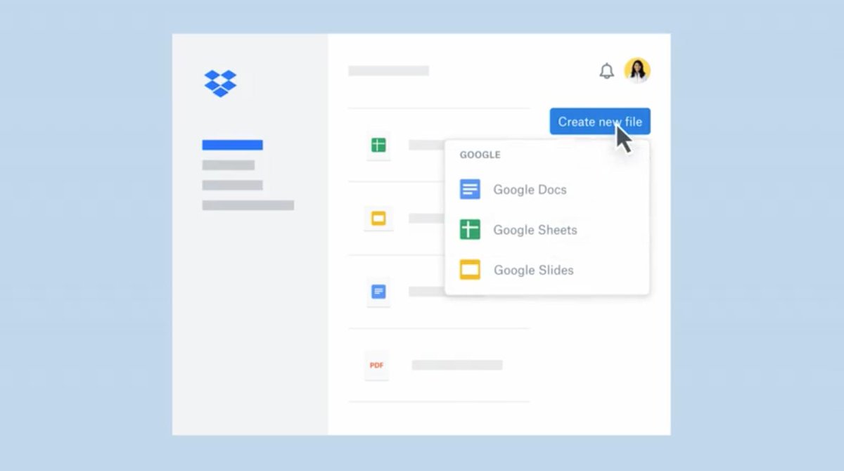 You can soon create and edit Google files in Dropbox