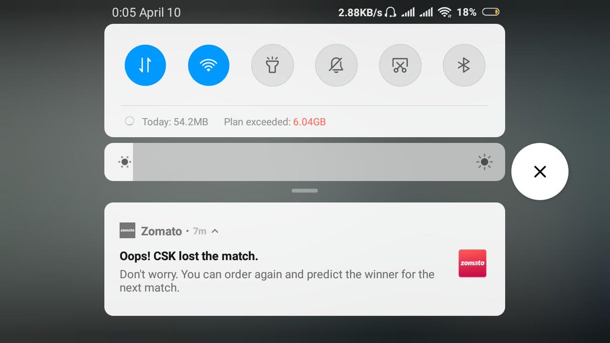 vivekgupta_sonu's tweet photo. @ZomatoIN @Zomato @zomatocare #hatsoff to you.
#ipl2019 #CSKvKKR https://t.co/kqDlomMDqY