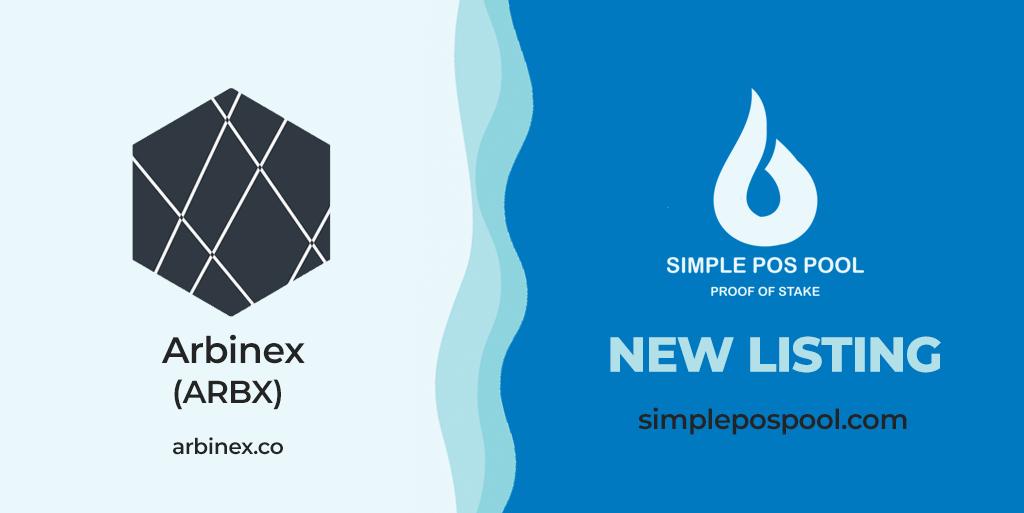 $ARBX is now avaliable on #SimplePosPool

Join now our instant #masternode 

Visit us at discord.gg/ubZFAPr            or simplepospool.com       

 <a href="/Arbinexco/">Arbinex Project</a> #masternode #spp $ETH $BTC