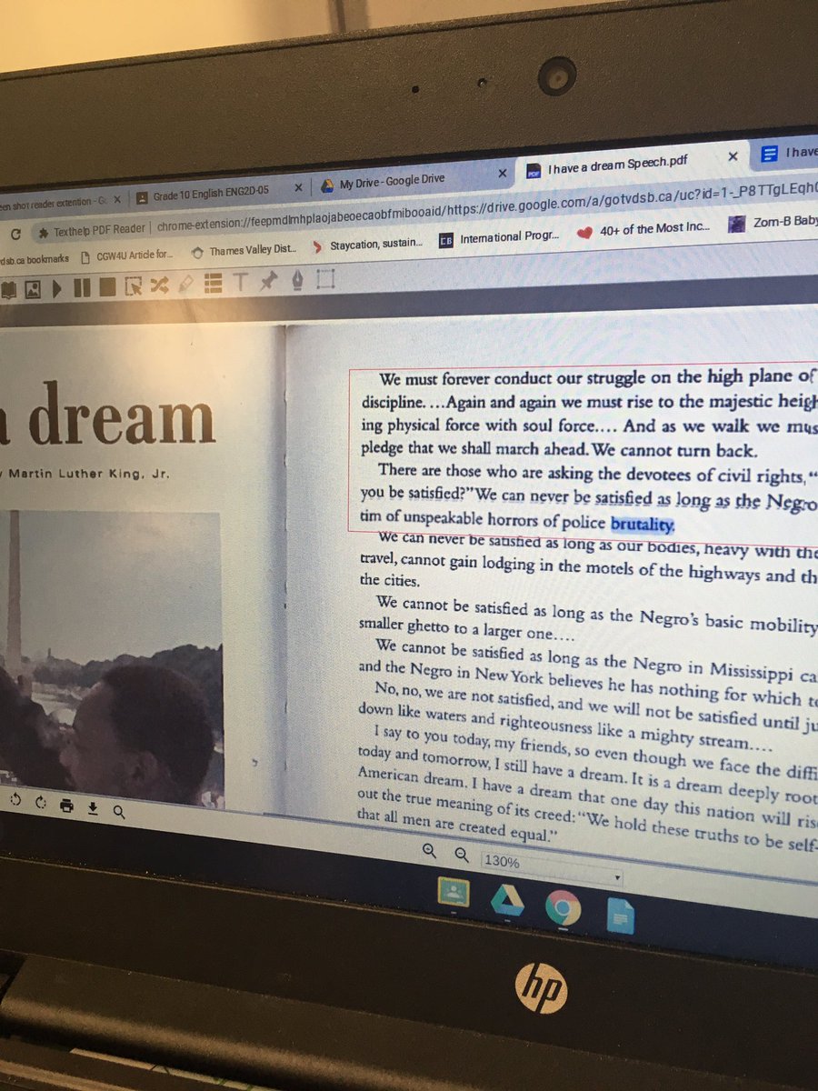 MrsMorley2's tweet photo. Challenge 1: Making Documents accessible.  #leveluptvdsb Reflection: when scanning or taking a photo, ensure good exposure so that google Read&amp;Write can access the text easily. - scanning had better success than a photo! https://t.co/2n4zM2Vf2V