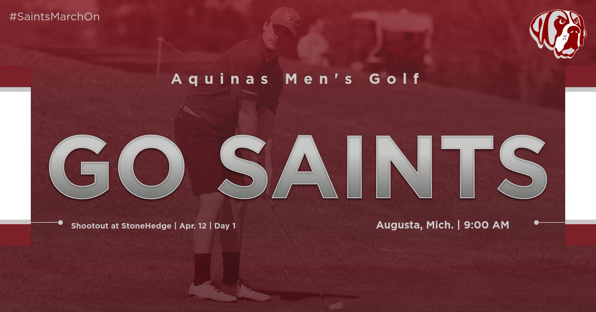 AQ_Golf's tweet photo. Men's Golf competes at day one of the Shootout of StoneHedge on Friday! @AQSaints 

#SaintsMarchOn https://t.co/4amd7G6Alk