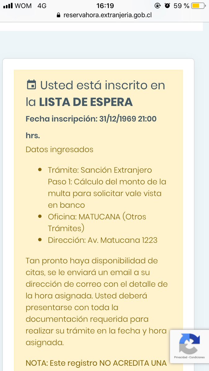 KeilynJimenez's tweet photo. @DptoExtranjeria Buenas tardes, hice mi solicitud para la lista de espera y después de casi 2 semanas aún espero, me meto en la pag y me aparece esto que mi fecho de e inscripción q la lista es el 31/12/1986 a las 21 hrs que puedo hacer? https://t.co/WiSDC1VszK