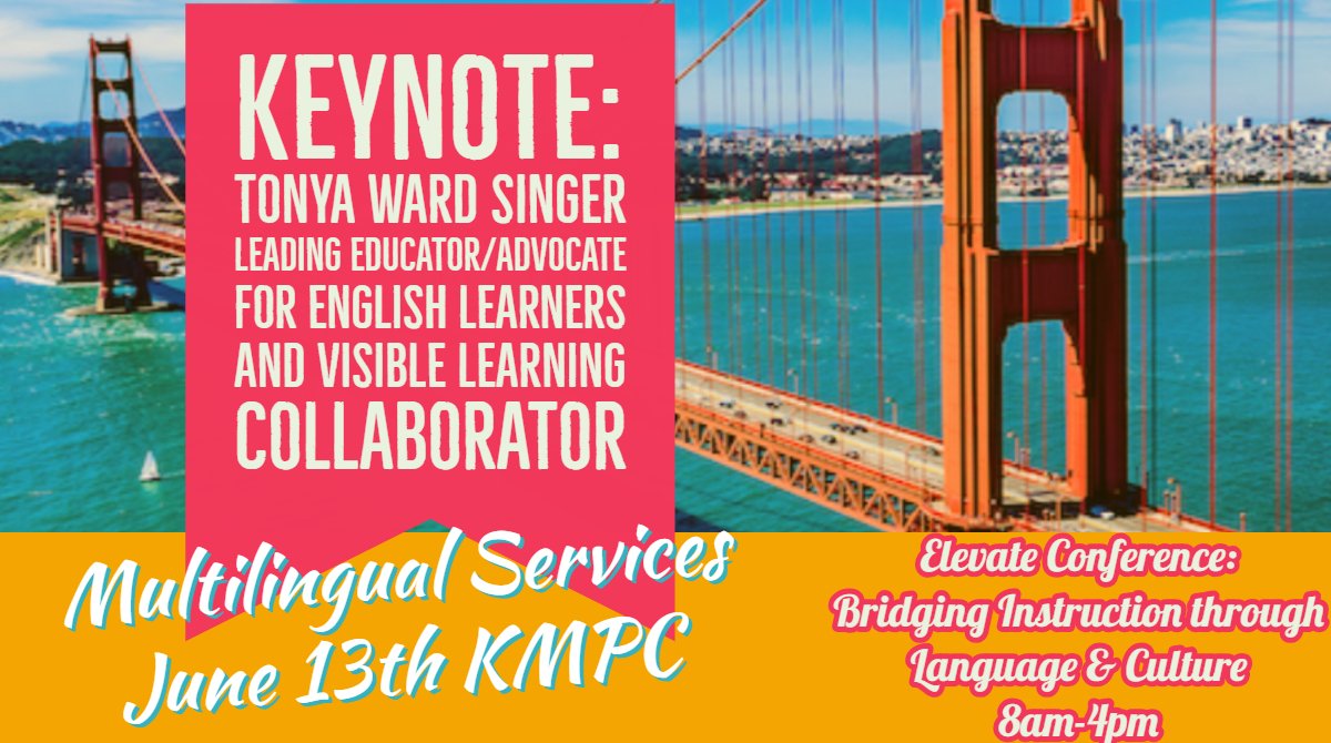 Check out our Keynote speaker for our Multilingual Summer Conference!!!!