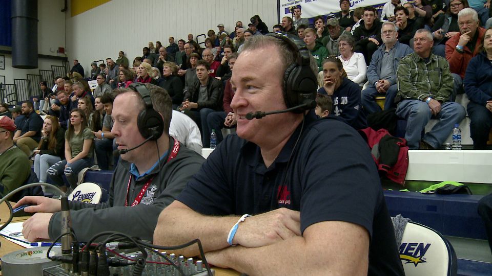 NHChronicle's tweet image. They call the plays for high school football and basketball teams, treating young athletes like the pros. Tonight - behind the mic with the @nhsportspage. Join us at 7:00. bit.ly/2OZEKJX #NH