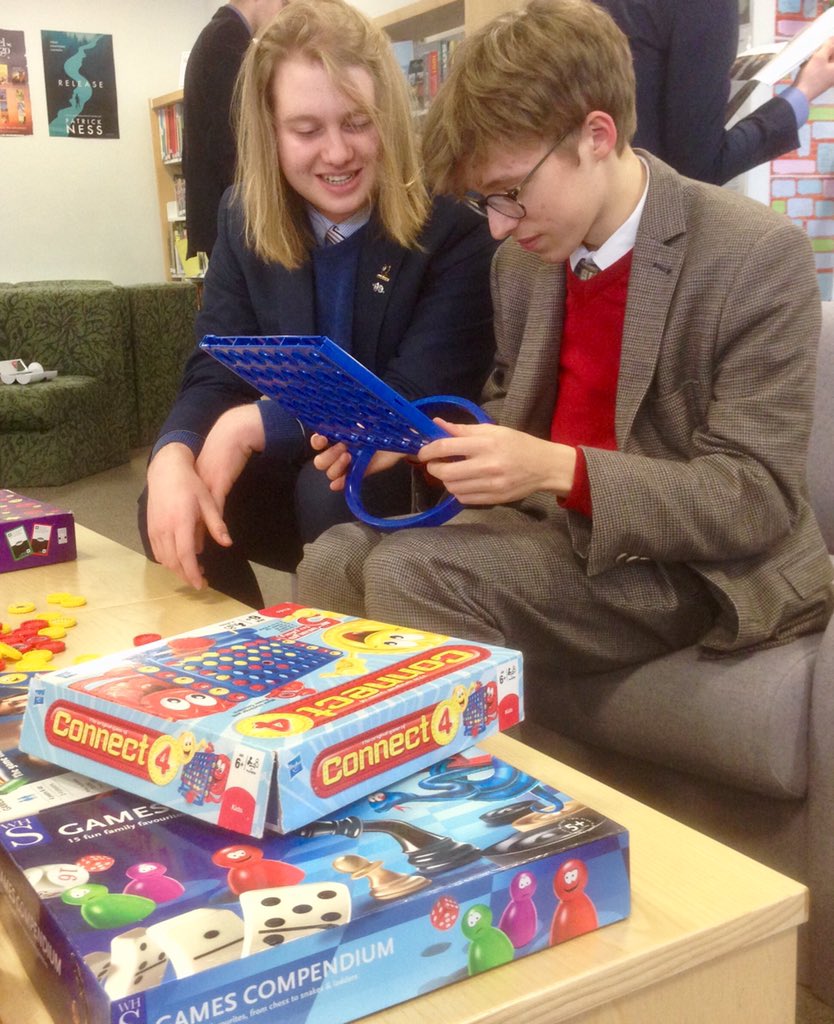 PerseLibrary's tweet image. “.....But where’s the  ON switch?” #technologyfree #traditional #connect4 #boardgames