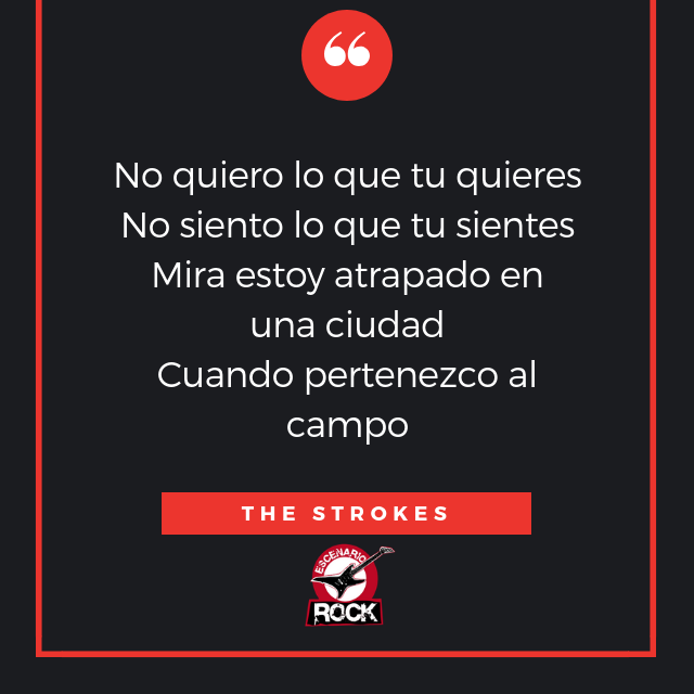 EscenarioRock's tweet photo. No quiero lo que tu quieres
No siento lo que tu sientes
Mira estoy atrapado en una ciudad
Cuando pertenezco al campo

#thestrokes #heartinacage #rockliryc #rock #indieRock #garagerock #postpunk
#web #vlog https://t.co/Nr0lNNuEK8 https://t.co/kFdXbWEKW5