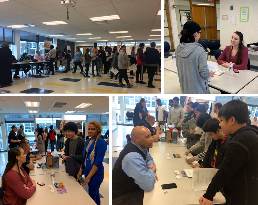 DreissigApparel's tweet photo. We want to say a huge thank you to @HWSmithscsd for inviting us to their #CareerFair yesterday! We had a great time speaking to the students and answering their questions about what it is like working in the industry.
#GearUpWithTheRealDeal! https://t.co/XWNu6yGbq7