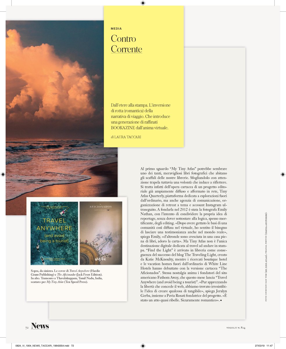 Fathom (@fathomwaytogo) on Twitter photo Our new book "Travel Anywhere (And Avoid Being a Tourist)" is in this month's issue of <a href="/vogue_italia/">Vogue Italia</a>! 😍 Get your copy (for 33% off!) here: smarturl.it/TravelAnywhere Our new book "Travel Anywhere (And Avoid Being a Tourist)" is in this month's issue of <a href="/vogue_italia/">Vogue Italia</a>! 😍 Get your copy (for 33% off!) here: smarturl.it/TravelAnywhere