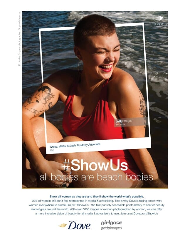 GuidingSussexE's tweet photo. Studies show 70% of women are unhappy with the way they look, &amp; feel they are not represented in media &amp; advertising.
@dove @gettyimages &amp; @girlgaze are working to change that, with their Project #showus 
Grace is a Battle District Girlguiding member. We are so proud of her! https://t.co/DJiTI0Cnpj