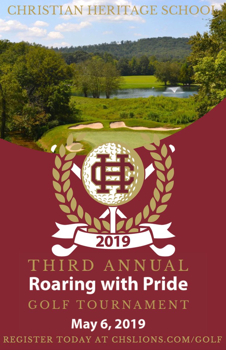 Our Third Annual Roaring with Pride Golf Tournament is just a few weeks away. Visit chslions.com/golf to learn more and to register today! #chslions #lionpride #lifeofalion #roaringwithpride
