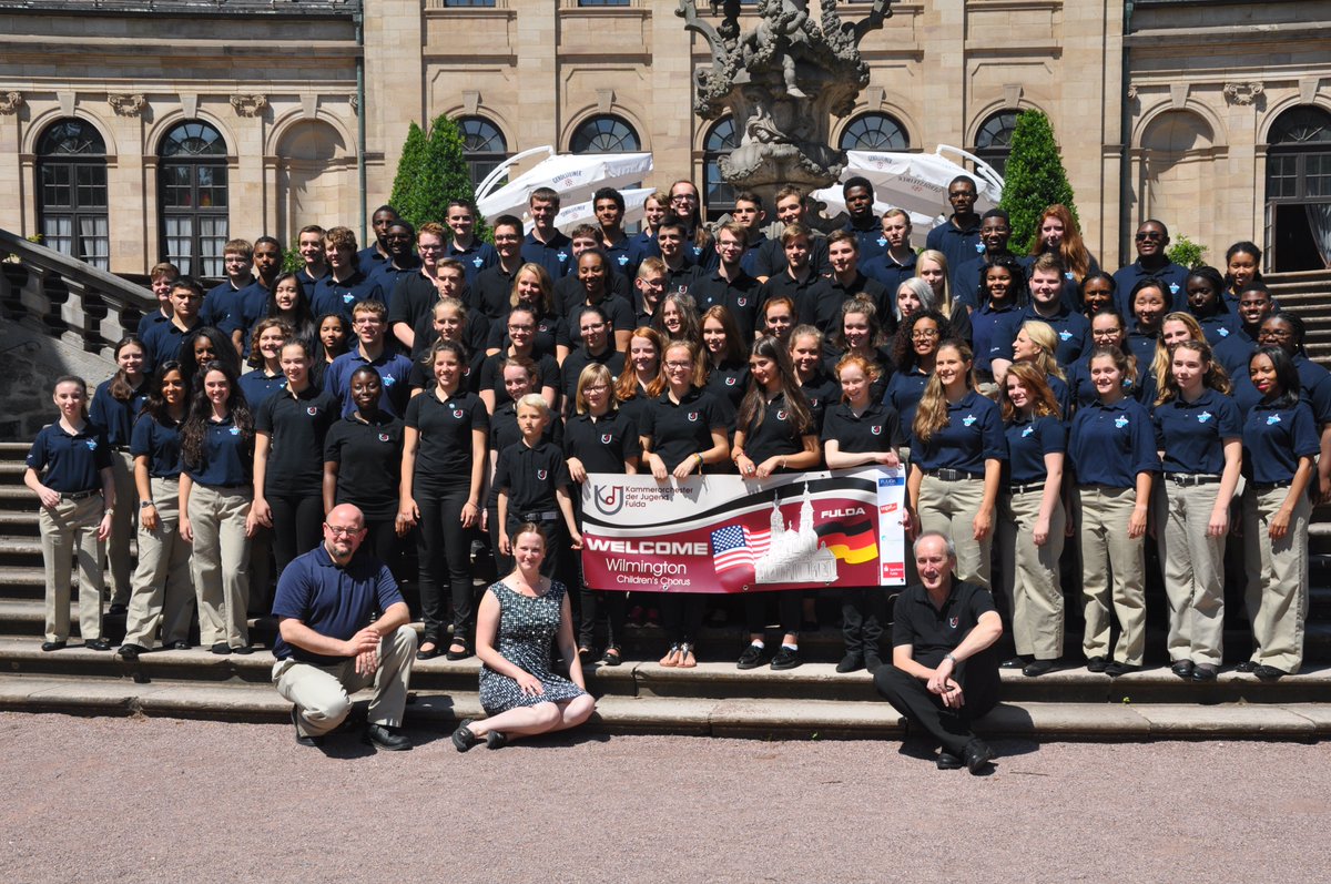 WilmChildChorus's tweet photo. Time flies! In less than 3 months WCC's high schoolers will return to Wilmington's Sister City of Fulda, Germany for our 5th cultural exchange with the Kammerorchester der Jugend Fulda! #WCCandKdJ4ever #WilmChildChorus #inWilm #netDE #SingServeStand https://t.co/rluRopsJMu