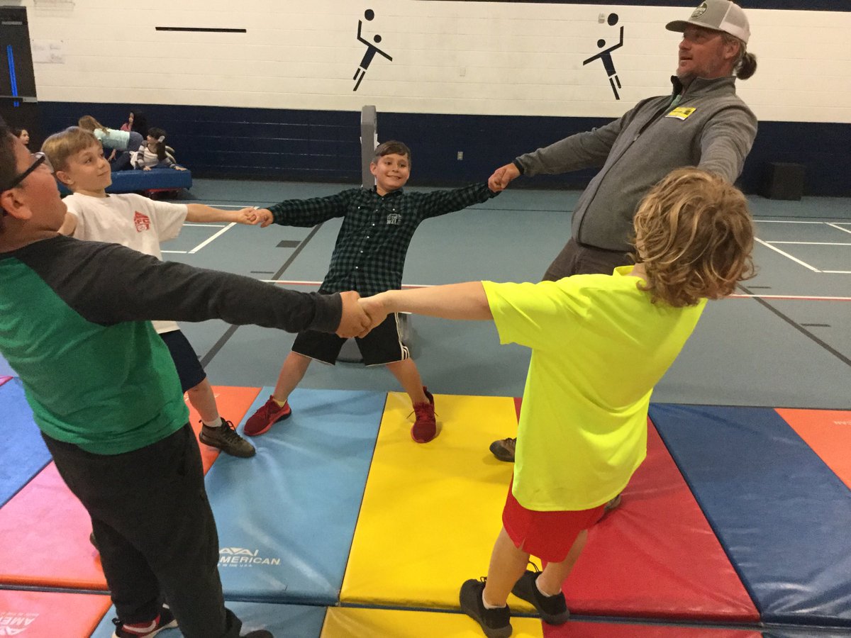 lynn_dingle's tweet photo. Students and their “buddies” completing a mission in Vance PE. #theacsway https://t.co/OUEiRr723E