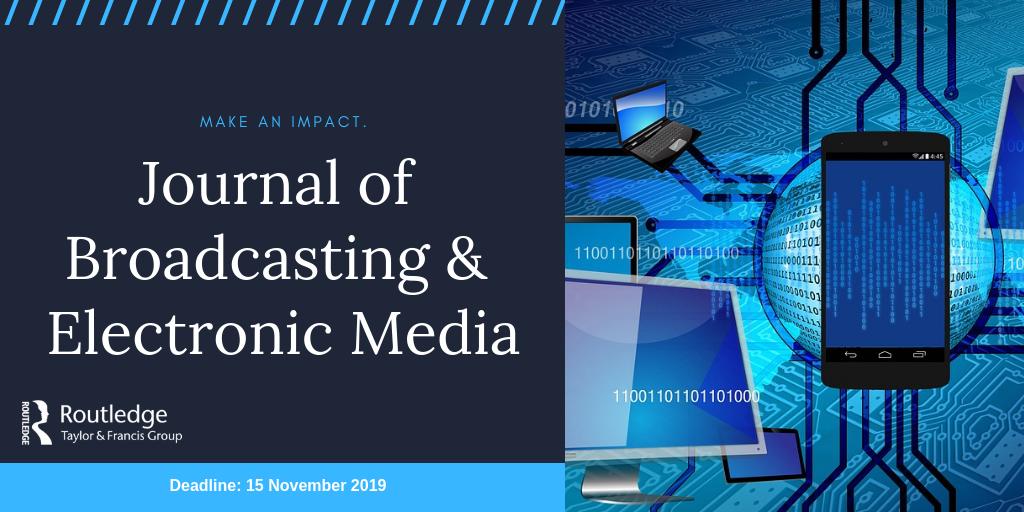Routledge_MandC's tweet photo. We hope you had a great time at #BEAVegas! If you have any work on the uses and effects of smart #media, Journal of #Broadcasting & Electronic Media is open for submissions for a special issue. Join the conversation: https://t.co/bx8ifVeC9U https://t.co/vWtvdGhRtE