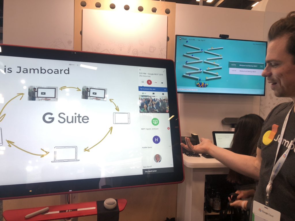 At #googlenext19 and loving this Jamboard for #collaboration #shareyourjam