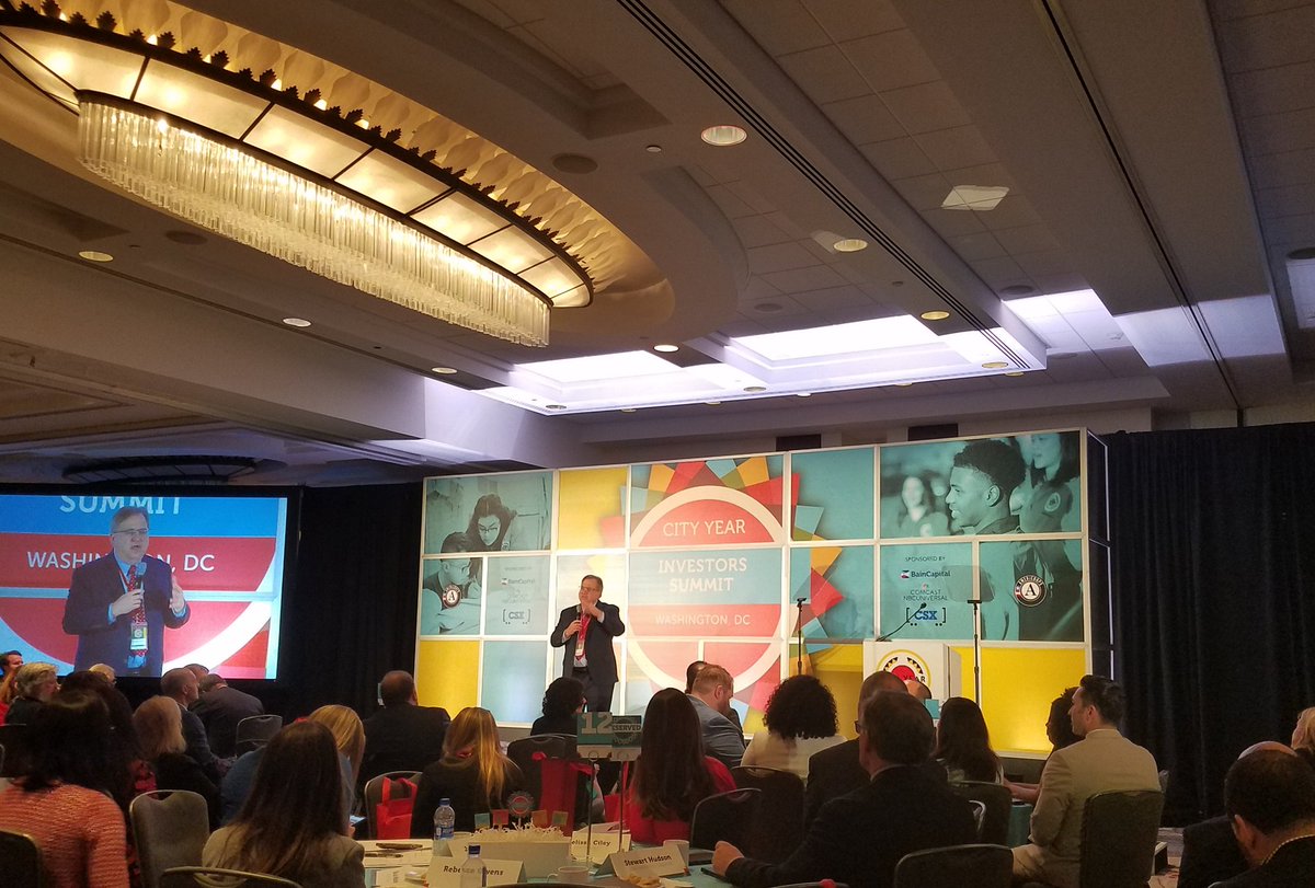 wholbrook's tweet image. On behalf of @CityYear we would like to say Thank You to our partners at @CSX, @BainCapital &amp;amp; @ComcastNBCUCI for bringing us together to hear @MBrownCY close another powerful Investors Summit. #cyinvests #30yearsofservice #simpleactsofjustice
