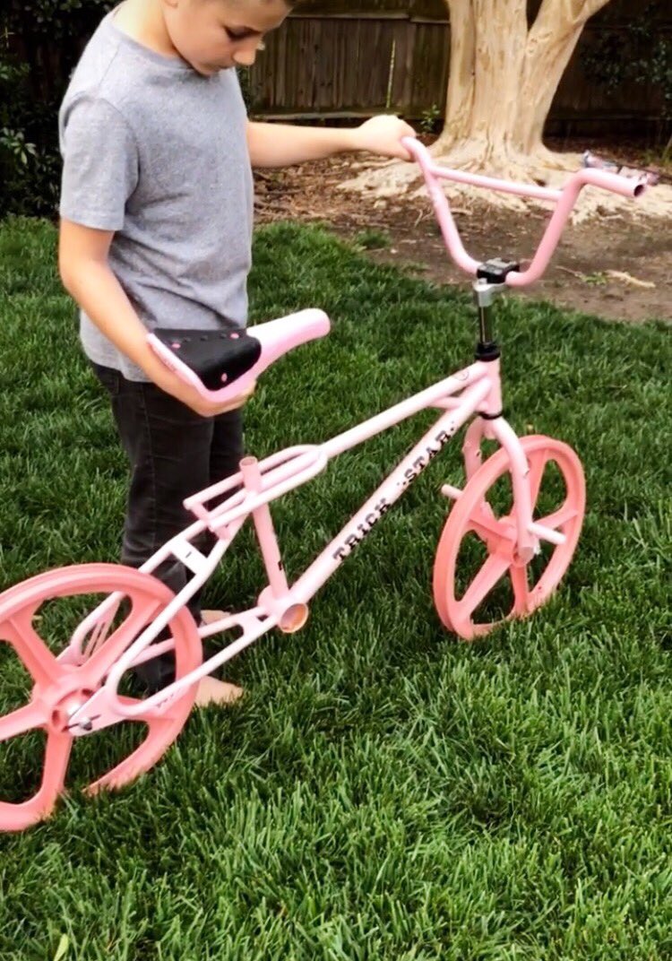 After 9 years of eBay scavenging, almost have my Hutch Trick Star built. Anyone else freestyle BMX as a kid?