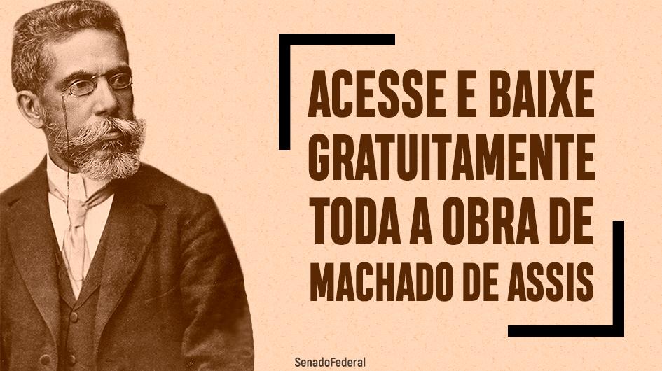 SenadoFederal's tweet photo. Baixe em formato PDF toda a obra de Machado de Assis: https://t.co/tAOs7OV9Jn https://t.co/oEVbbnk4XY