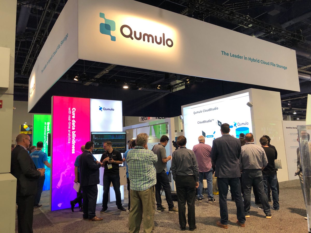 qumulo's tweet photo. Catch our #Qumulo late afternoon NAB Show Theater sessions! Booth #SL 12111, South Lower Hall. See you there! 

4:00 pm  Visual Creatures CloudStudio Demo

4:50 pm  ASG Choosing the Right System Without the Dogma

5:40 pm  CloudStudio Demo 

#NABshow2019 #cloud #hybridcloud https://t.co/tAWdt134R9