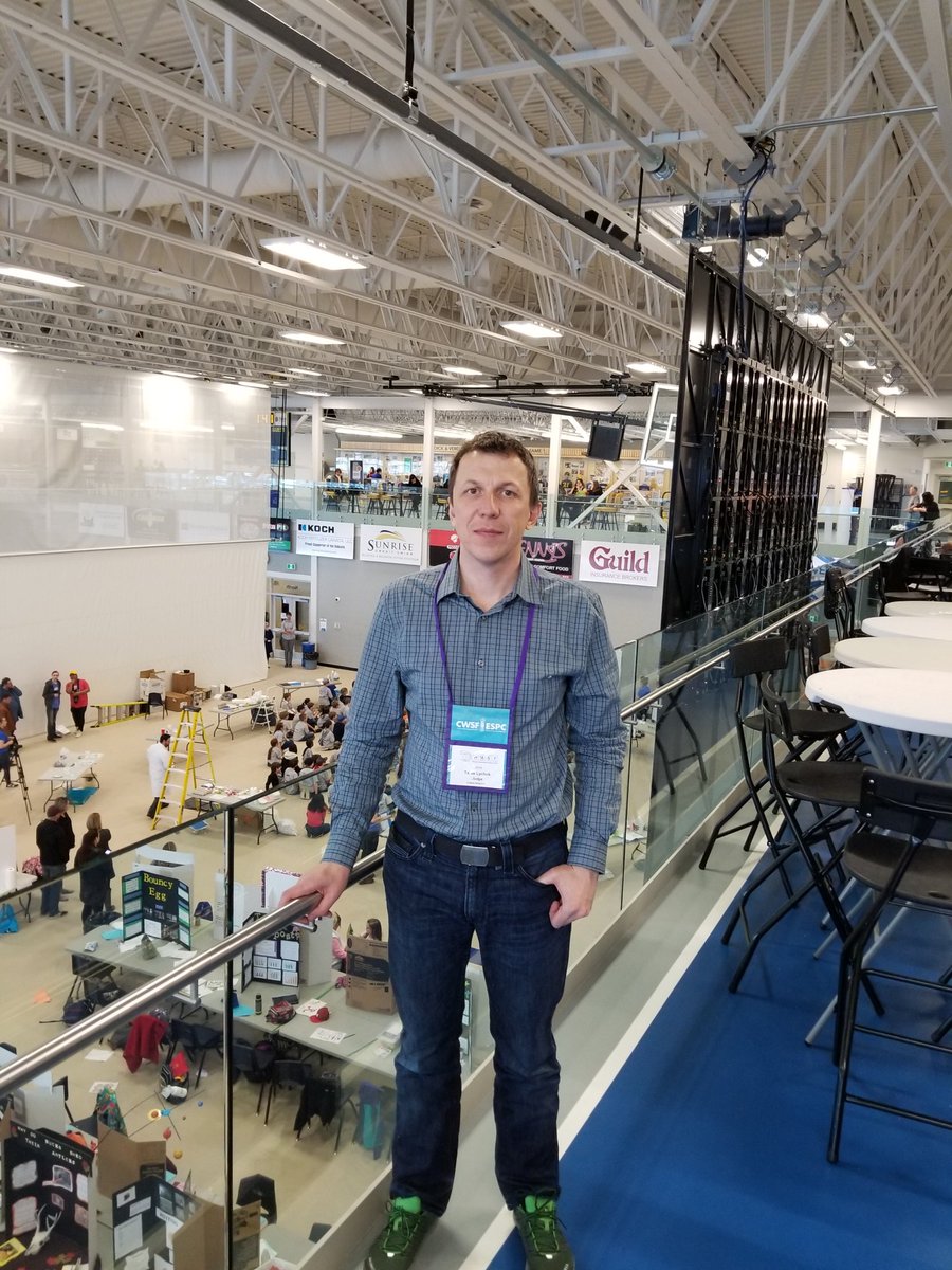 Judging at the Western Manitoba Science Fair today