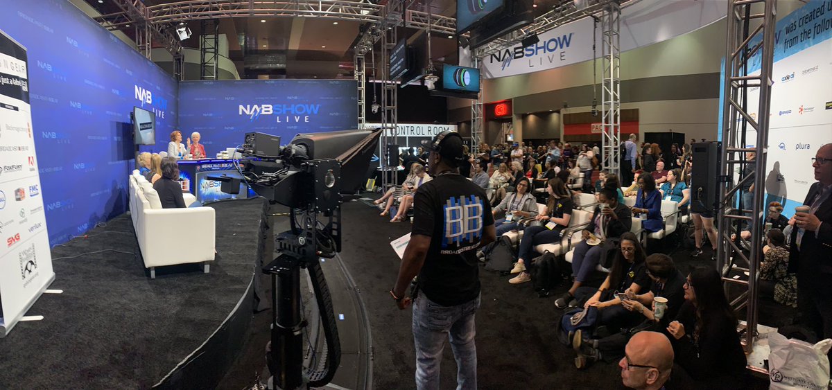brandbuzz's tweet photo. #GalsNGear always packs the room at #NABShow cuz people want to hear what #womenintech have to say! Invite us to boost gender equity at your next industry event! https://t.co/FFrBGRpqg1