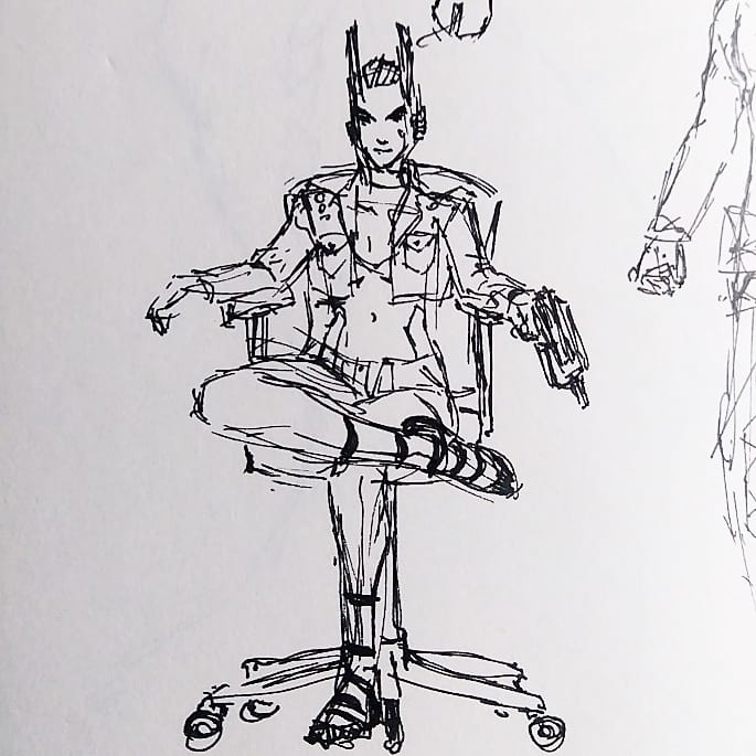 Cyberdoodles from the train 