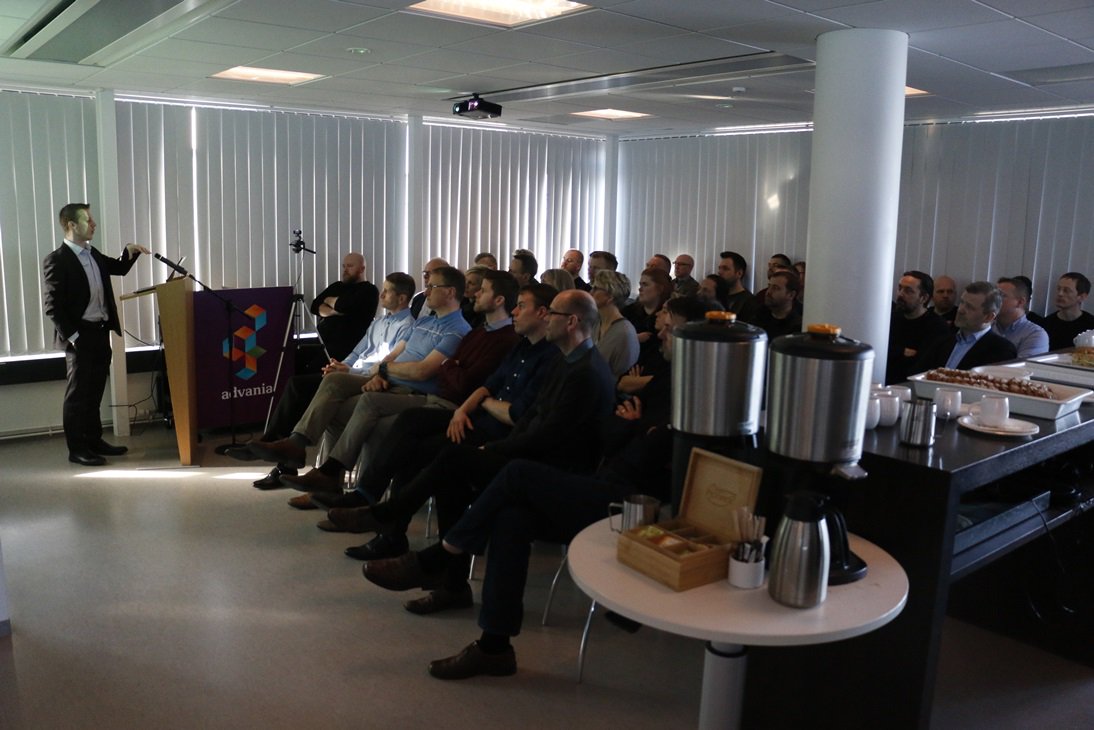 One very attentive, extremely polite, and fantastic audience at the #Advania breakfast event from last week, with representation from many of Iceland's greatest companies.
<a href="/SoftwareAG/">Software AG</a> <a href="/SoftwareAG_N/">SoftwareAG_Nordic</a> <a href="/advania/">Advania</a> <a href="/Advania_is/">Advania Ísland</a>