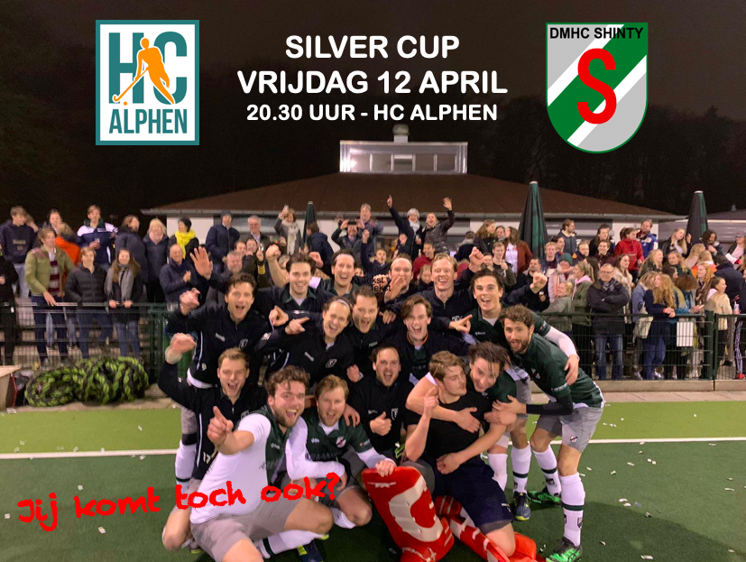 Shinty Heren 1 speelt vrijdag 12 april de volgende Silver Cup wedstrijd tegen HC Alphen Heren 1. Deze keer helaas niet thuis, maar in Alphen a/d Rijn. En ook daar kunnen ze onze support goed gebruiken! Jij komt onze heren toch ook aanmoedigen?