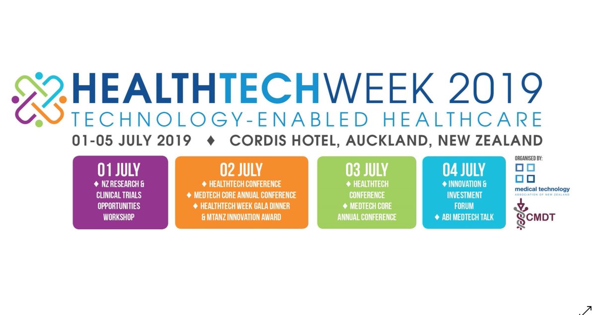 WELCOME TO HEALTHTECH WEEK 2019
Medical technology plays a crucial role in the wellbeing of every New Zealander. 
This is your chance to take part in events that reflect a commitment to excellent, accessible healthcare. Register now @ healthtechweek.nz