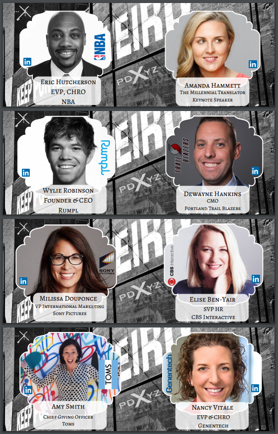 PDXYZ Speakers are coming together! #PDXYZ #Bridgingthegenerationalgap