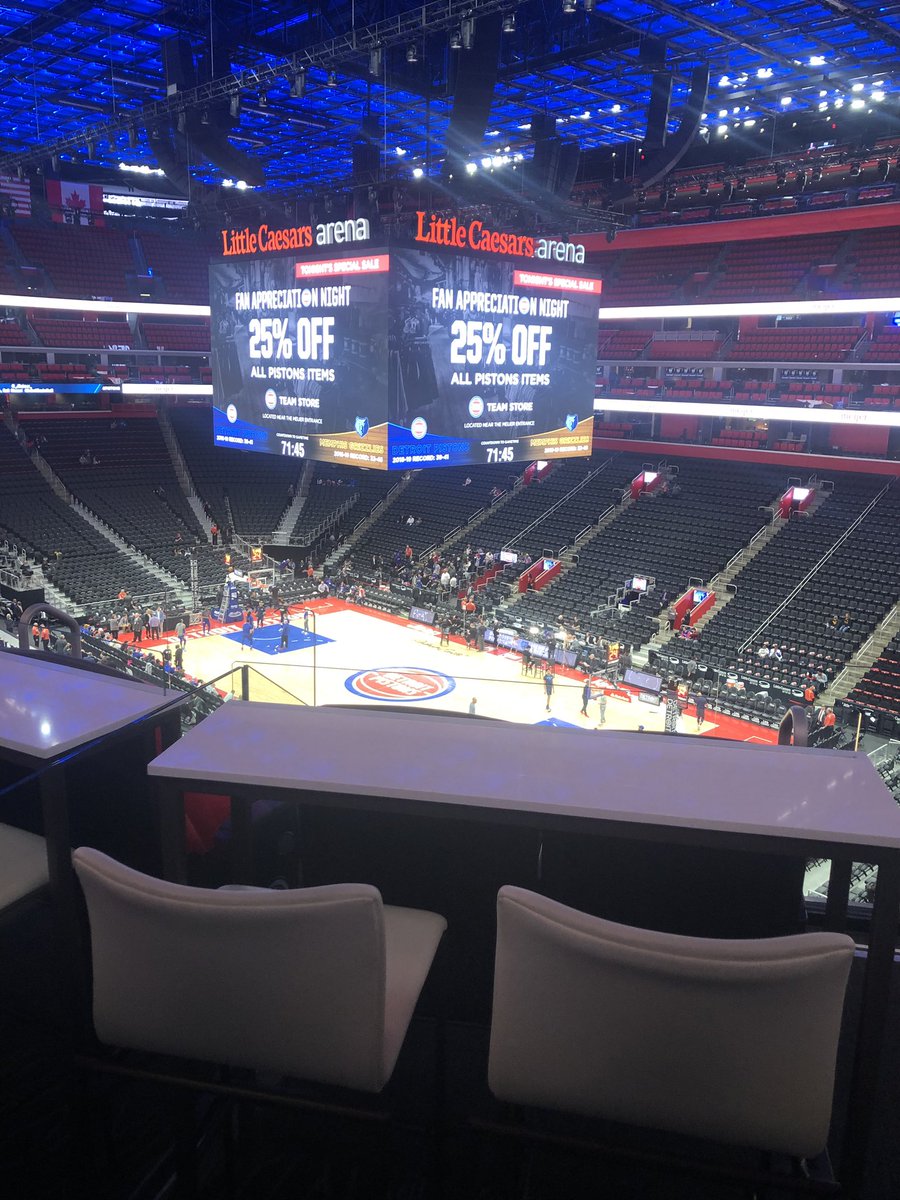 Checking out our suite prior to game time. We use suites and club seats to host current partners and prospects throughout the season.