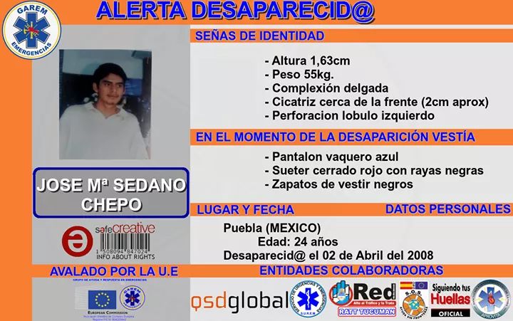 Sedasus's tweet photo. #Tebuscamos #JoseMariaSedanoPosadas
#Desaparecio 2/4/2008 https://t.co/ZW81x92bV7