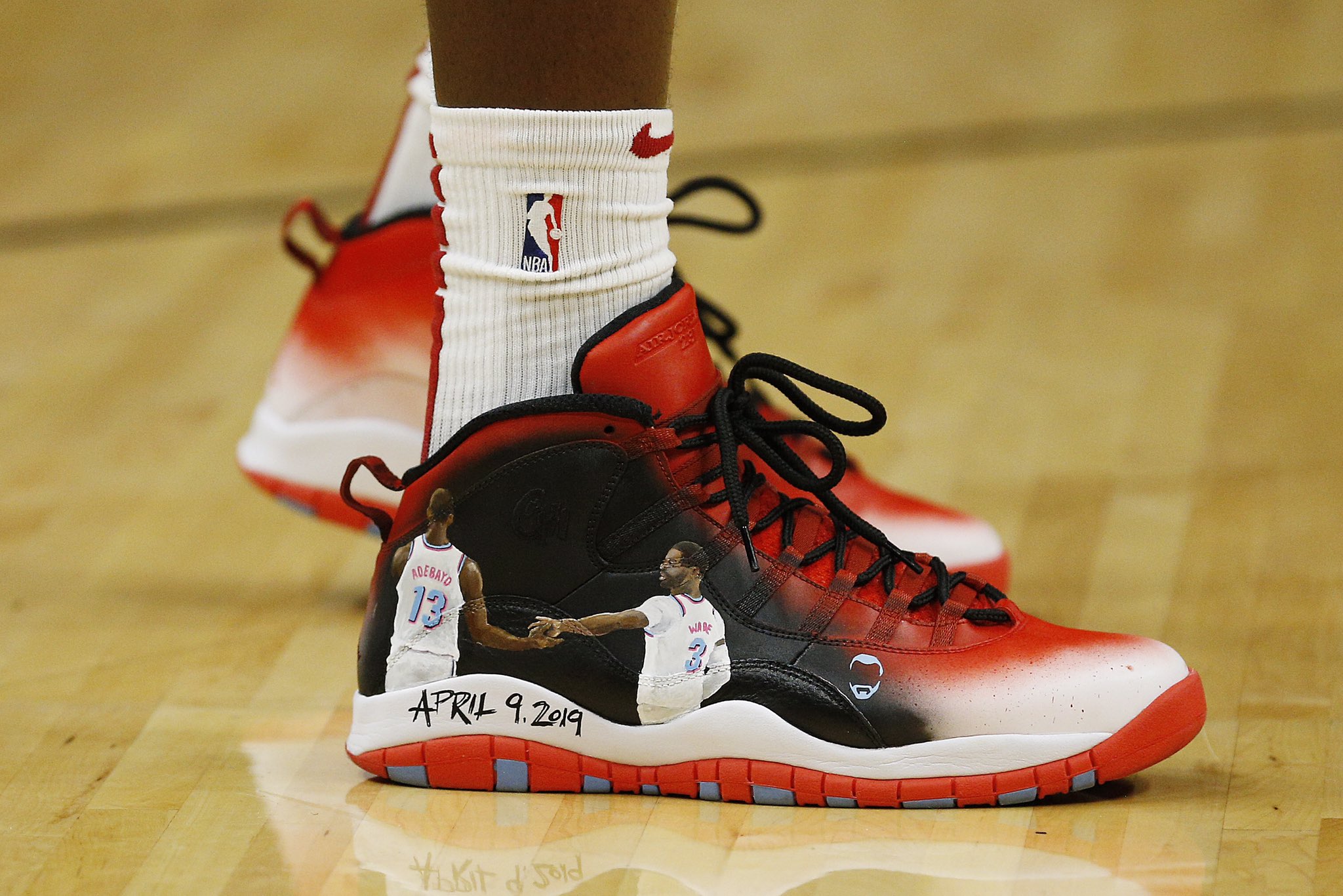 B/R Kicks on X: .@Bam1of1 with the custom Air Jordan 13 by @SolesBySir 👀   / X