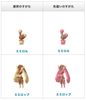 色違い ミミロル ミミロップ実装 ピンク色で可愛さトップレベル 4 17更新 みんなのポケgo みんポケ